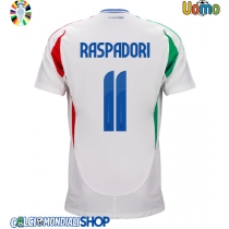 Maglie da calcio Italia Giacomo Raspadori #11 Seconda Maglia Europei 2024 Manica Corta